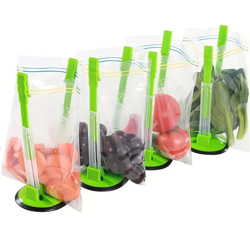 El Gadget de Cocina Definitivo: Soporte para Bolsas de Plástico, Soporte para Sándwiches, Clip para Bolsas de Almacenamiento de Alimentos y Más!