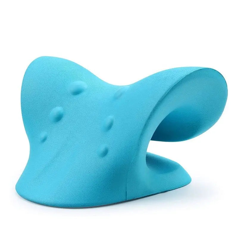 Camilla relajante para cuello y hombros, dispositivo de tracción quiropráctica Cervical, almohada de masaje para aliviar el dolor, alineación de la columna Cervical