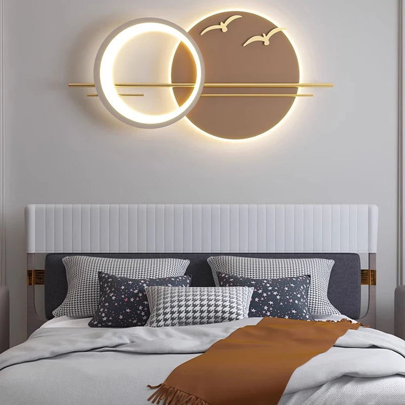 Lámpara LED de pared moderna, ambiente para candelabro de sala de estar, comedor, dormitorio, Hotel, salón, escaleras, pasillo, accesorio de iluminación para decoración del hogar