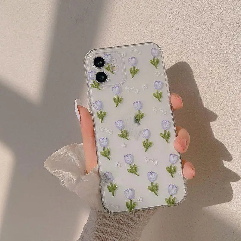 Funda de teléfono con forma de mariposa y flor para Realme C53 C55 C67 C63 C33 C30 C35 C51 C21Y C25Y C20 C15 C21 8i 9i 9 10 12 Pro Plus 8 5G