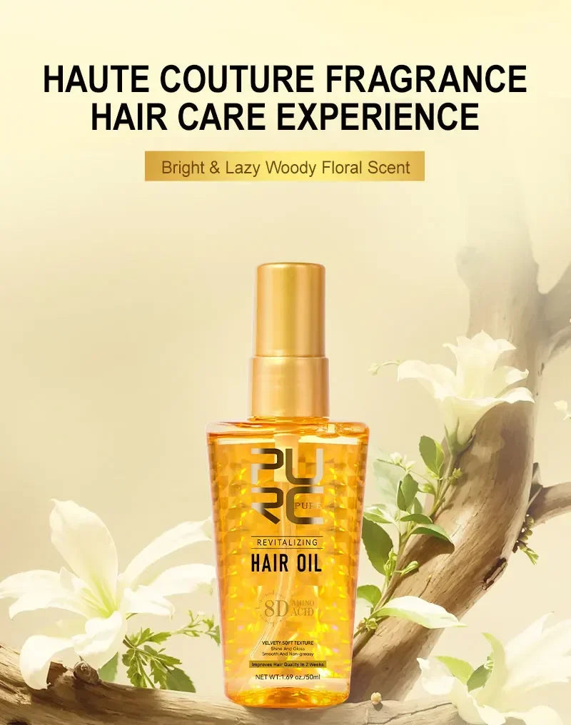Aceite de argán marroquí, aceite nutritivo para el cabello, suero suavizante para el cabello suave, reparación de Frizz dañado, tratamiento para el cabello seco, cuidado del cabello