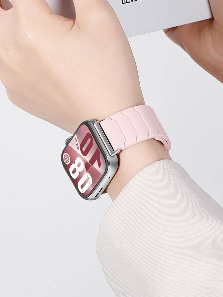Correas magnéticas de silicona para Huawei Watch Fit 4/Fit 3, pulsera deportiva de repuesto para Huawei Watch Fit 4 Pro/4 Correa