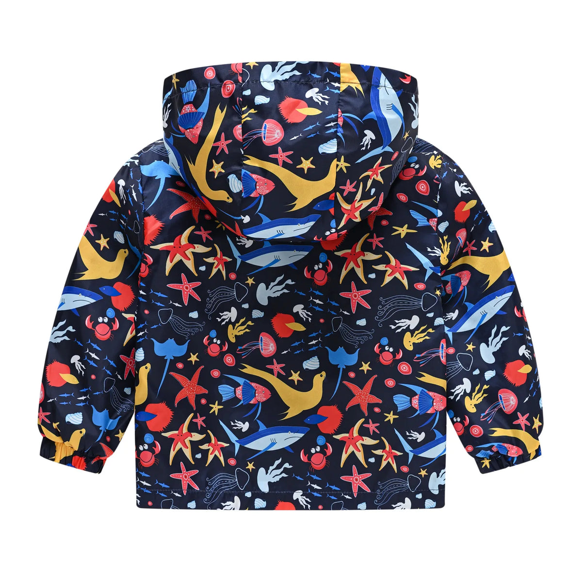 Chaqueta impermeable con capucha para niños y niñas, cortavientos con cremallera y estampado de dinosaurio de dibujos animados, a la moda, novedad