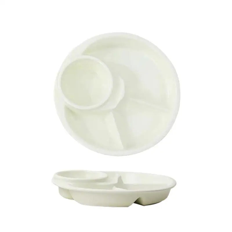 Plato Redondo para Frutas y Ensaladas, Bandeja para Desayuno, Aperitivos, Salsas, Platos para Cena, Postres y Tartas, Vajilla de Cocina