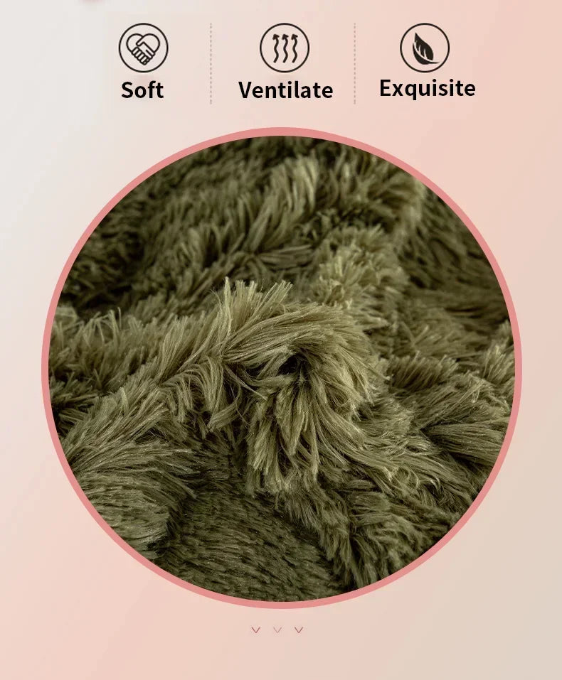 Juego de funda nórdica de felpa de lujo de 3/4 piezas: ropa de cama acogedora y suave, perfecta para el confort del dormitorio, ideal para habitaciones de invitados y dormitorio Aesth