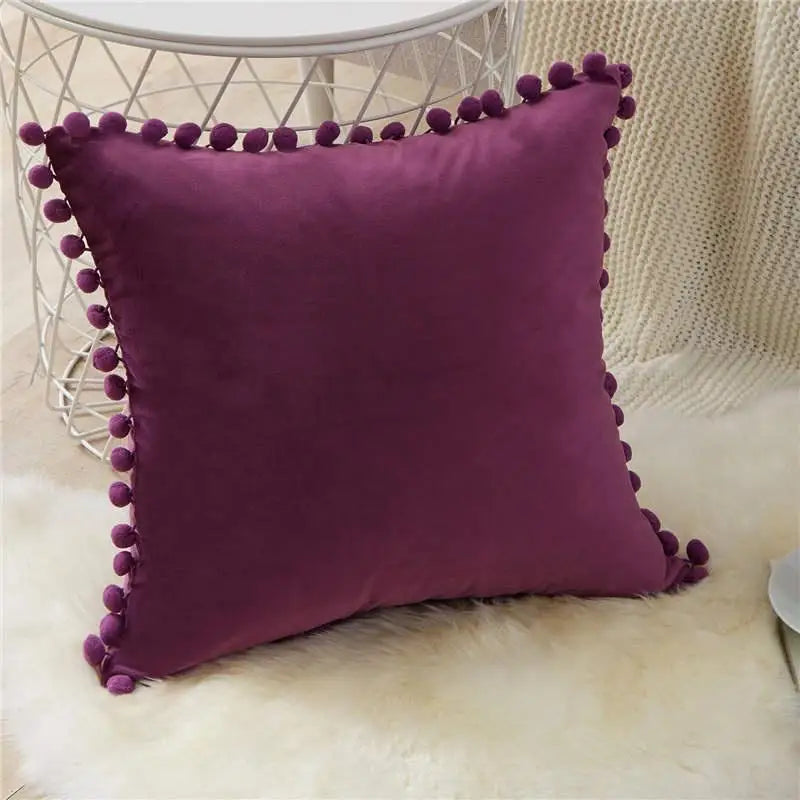 1 Uds. Fundas de cojín de terciopelo suave, fundas de almohada decorativas cuadradas para sofá, cama cómoda, funda de almohada para el hogar y el coche