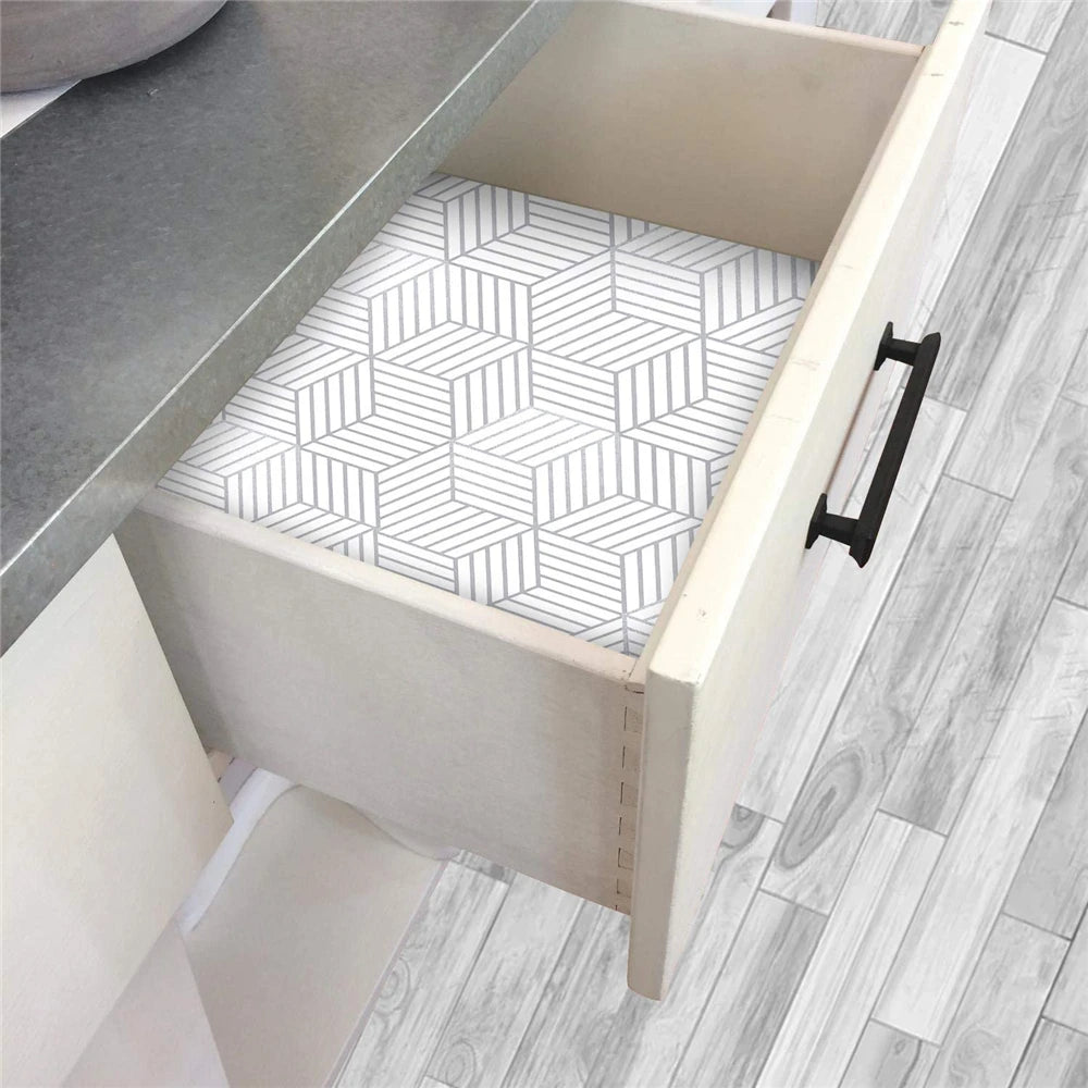 Papel tapiz hexagonal geométrico, papel tapiz autoadhesivo extraíble, papel de vinilo para decoración del hogar y dormitorio