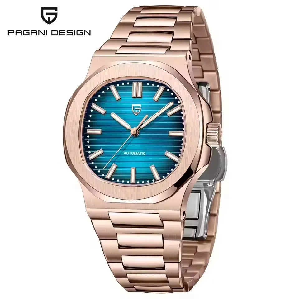 PAGANI DESIGN nuevo reloj mecánico deportivo elegante reloj luminoso de acero inoxidable para hombre zafiro Gaviota ST16 Movt relojes para hombre