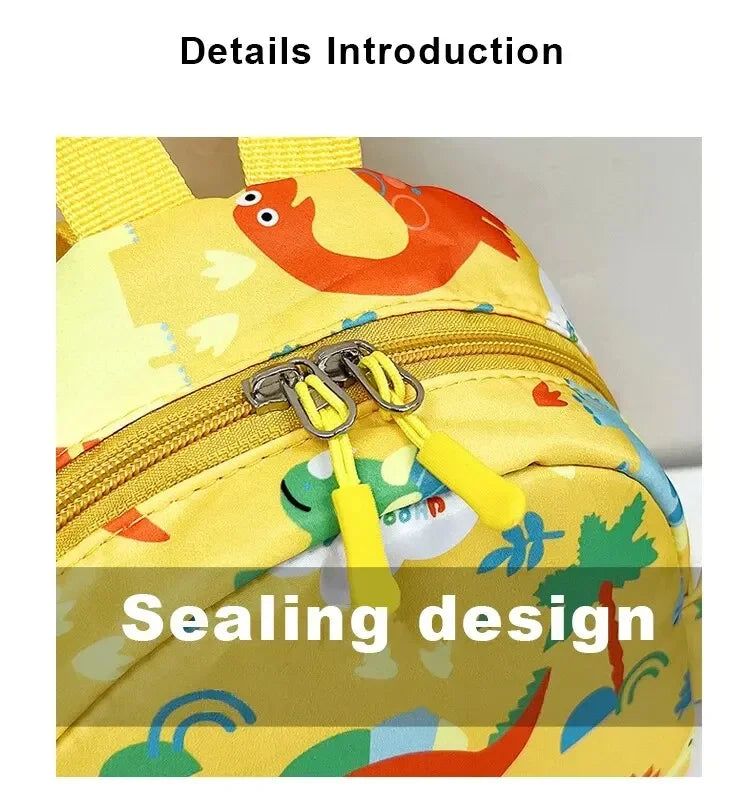 Mochilas bonitas de dinosaurio de dibujos animados para bebé, mochila escolar para guardería, mochilas escolares para niños y niñas, mochila ajustable con animales para chico