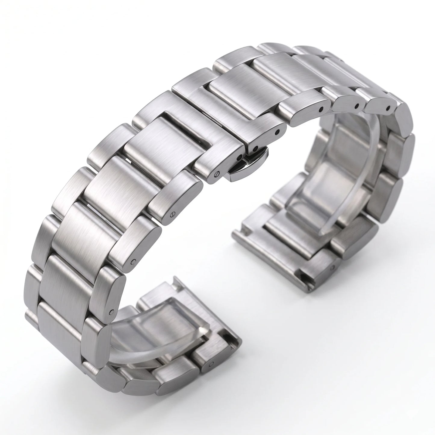 Correa de reloj de acero inoxidable sólido, pulsera de Metal de 18, 20, 21, 22, 23 y 24mm, correa de repuesto para hombre y mujer, accesorios para pulsera