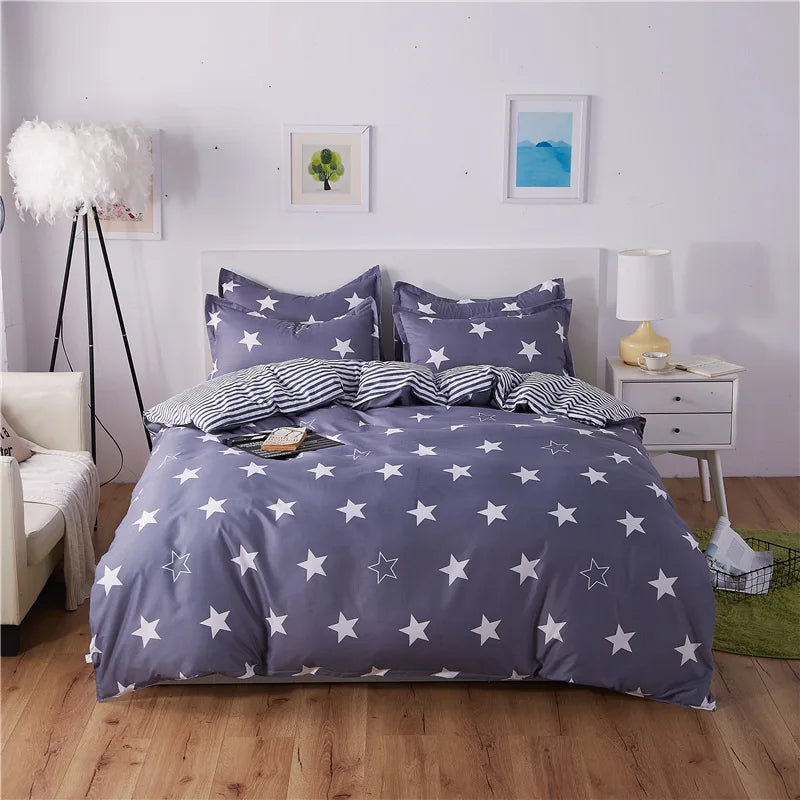Juego de fundas de edredón de tamaño King de dibujos animados, 220x240, agradable para la piel, manta, funda de edredón y funda de almohada
