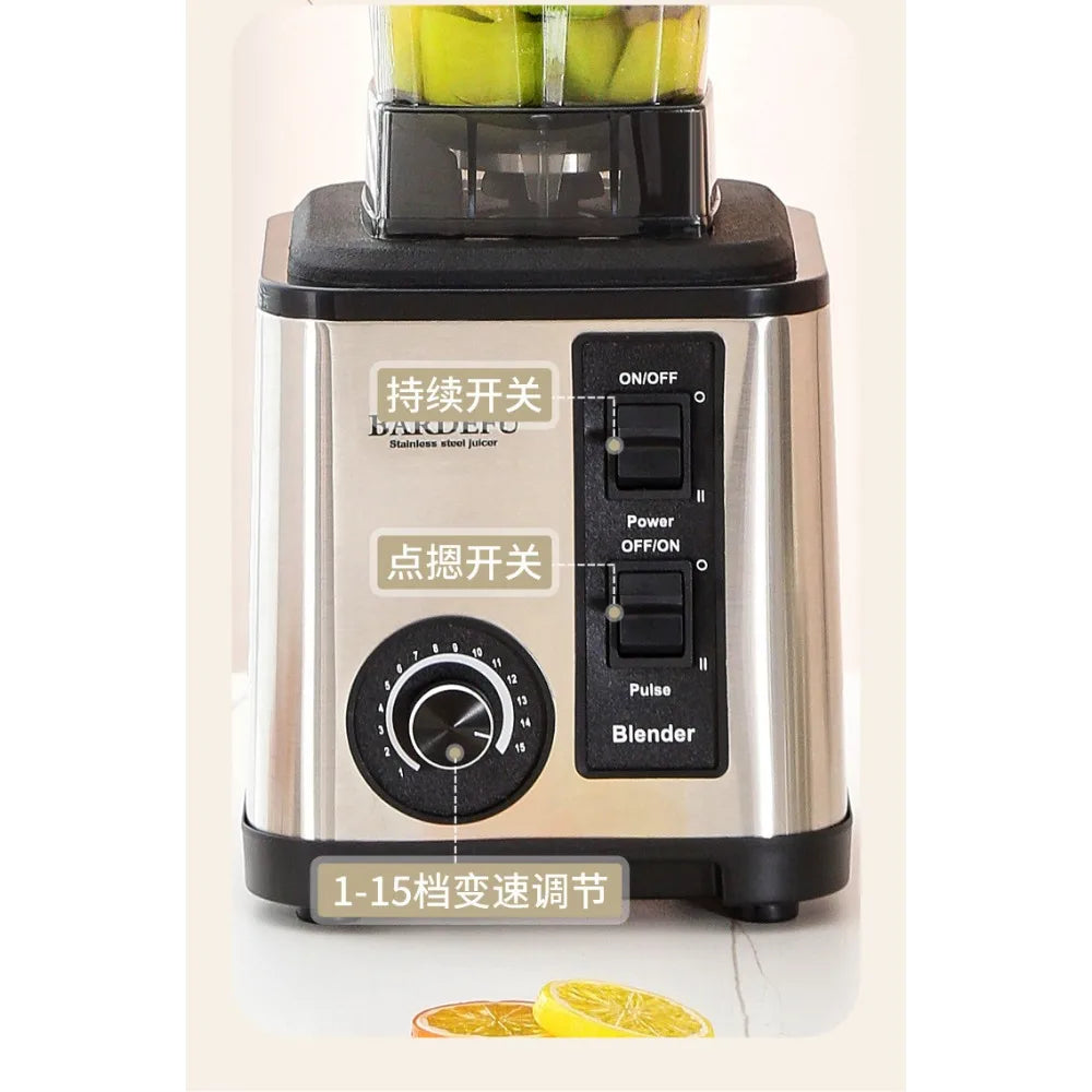 Licuadora de acero inoxidable 6 en 1, 220V, 3L, gran capacidad, corte de verduras y trituradores, picadora de ensalada, picadora de carne, exprimidor