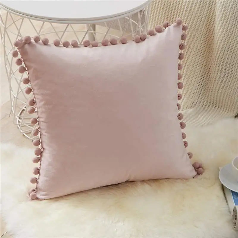 1 Uds. Fundas de cojín de terciopelo suave, fundas de almohada decorativas cuadradas para sofá, cama cómoda, funda de almohada para el hogar y el coche