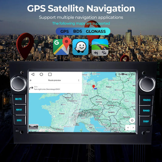 Radio multimedia 2Din para Opel Astra, Antara y Corsa — 7 pulgadas, CarPlay inalámbrico y Android Auto