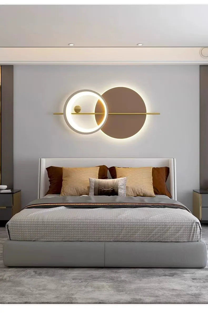Lámpara LED de pared moderna, ambiente para candelabro de sala de estar, comedor, dormitorio, Hotel, salón, escaleras, pasillo, accesorio de iluminación para decoración del hogar