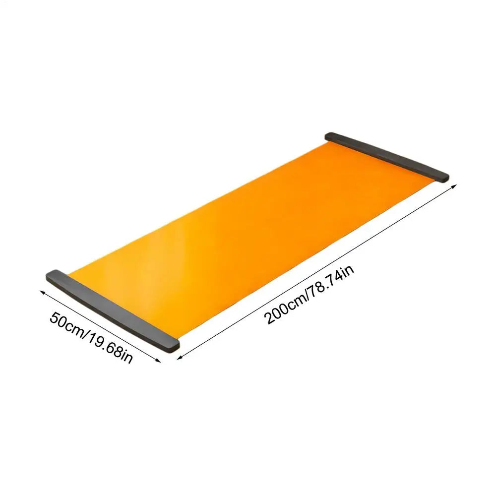 Tabla deslizante deportiva de 200 cm para hockey sobre hielo, patinaje, ejercicio de piernas, yoga, entrenamiento de core, tablas deslizantes