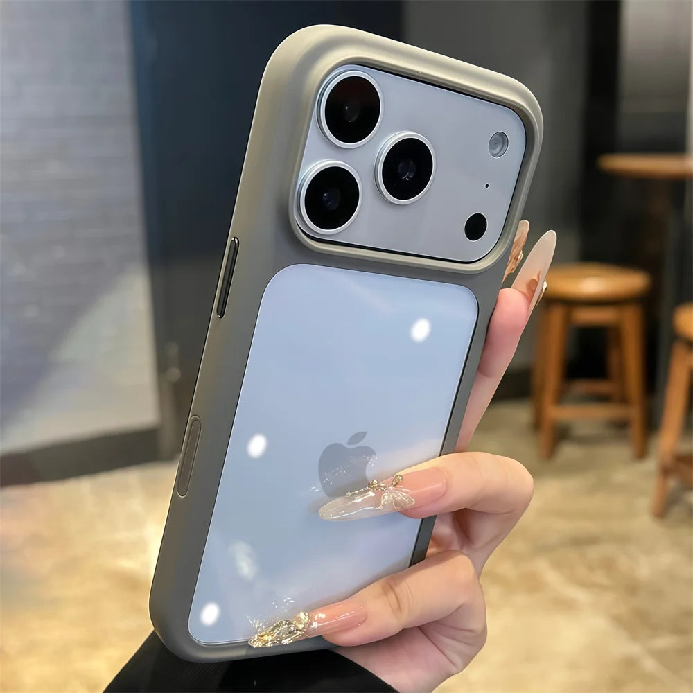 Funda Transparente de Silicona de Lujo con Bordes Suaves para iPhone 17, 17 Pro, 17 Pro Max, Resistente a Impactos, con Panel Trasero Rígido