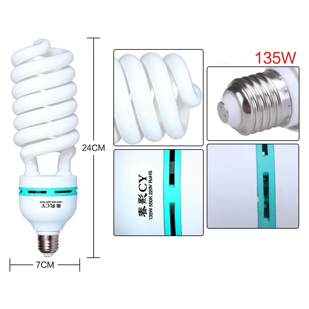 Kit de iluminación Softbox de 20w/30w/40w, Kit de iluminación de fotografía continua, bombilla E27, equipo de luces de estudio fotográfico para sesión de fotos