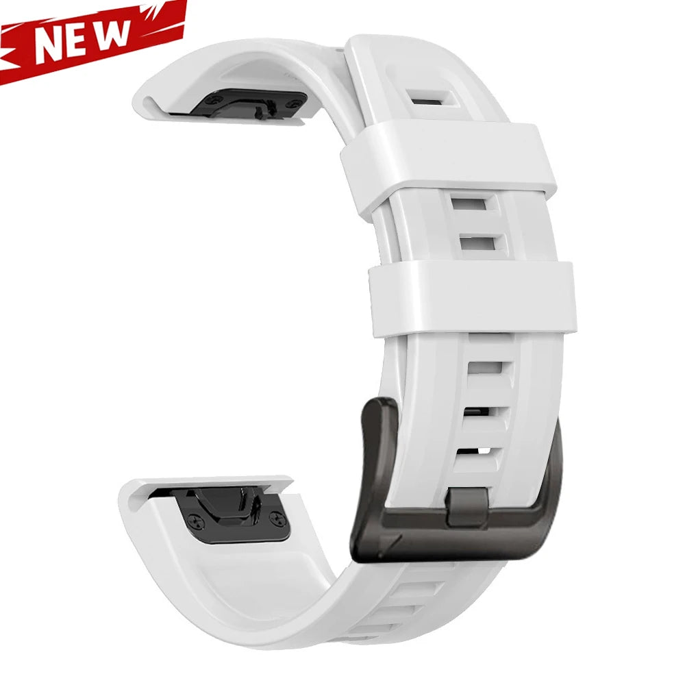Correa deportiva de silicona QuickFit de 26 y 22mm para Garmin Fenix 7 7X PRO 6 6X GPS 5 5X Plus 3 HR Epix Pro instinto 2X