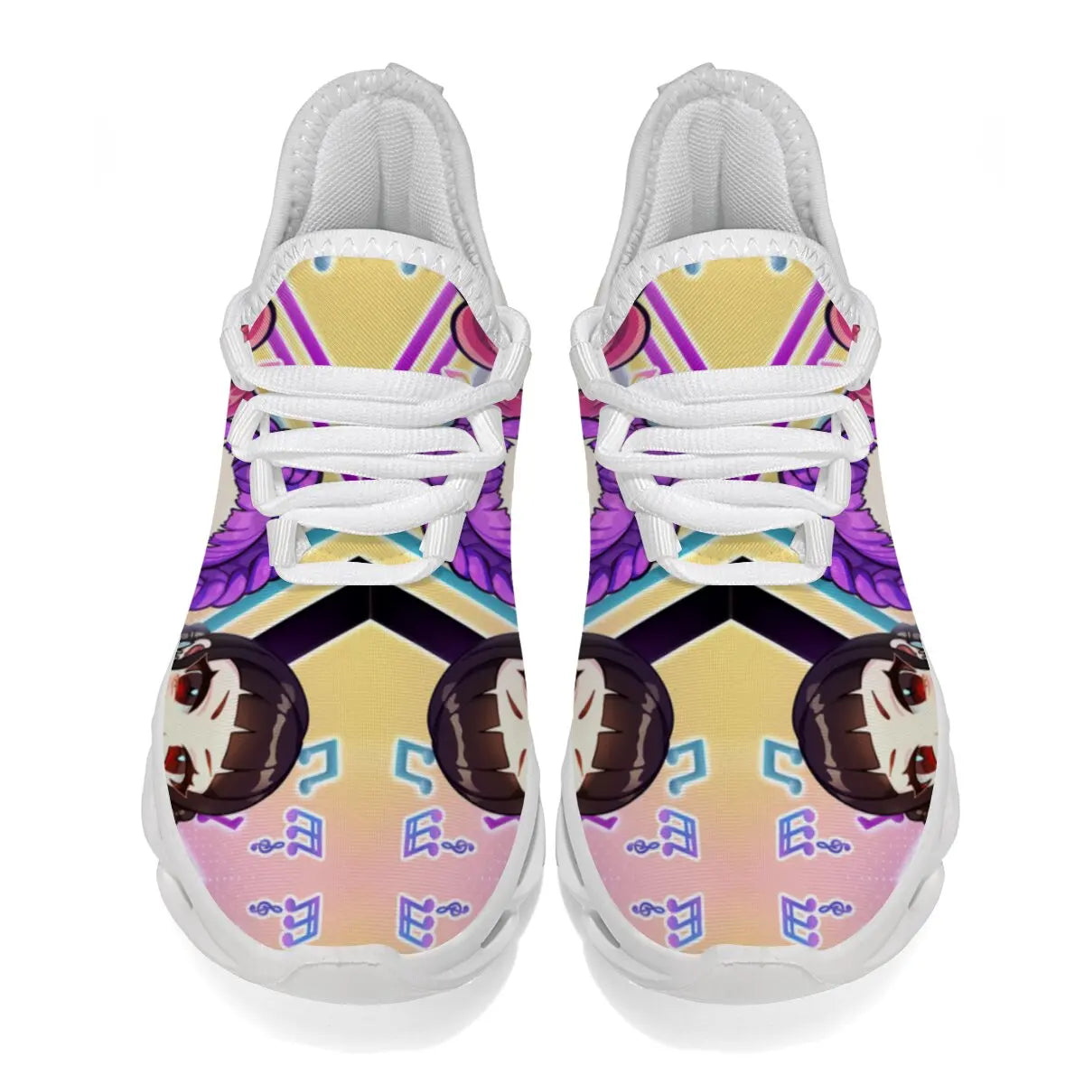 Zapatos Casuales para Niños, Zapatillas Deportivas Casuales con Estampado de Notas Musicales para Niñas, Zapatillas para Correr Casuales para Hombres y Mujeres, Tallas Grandes