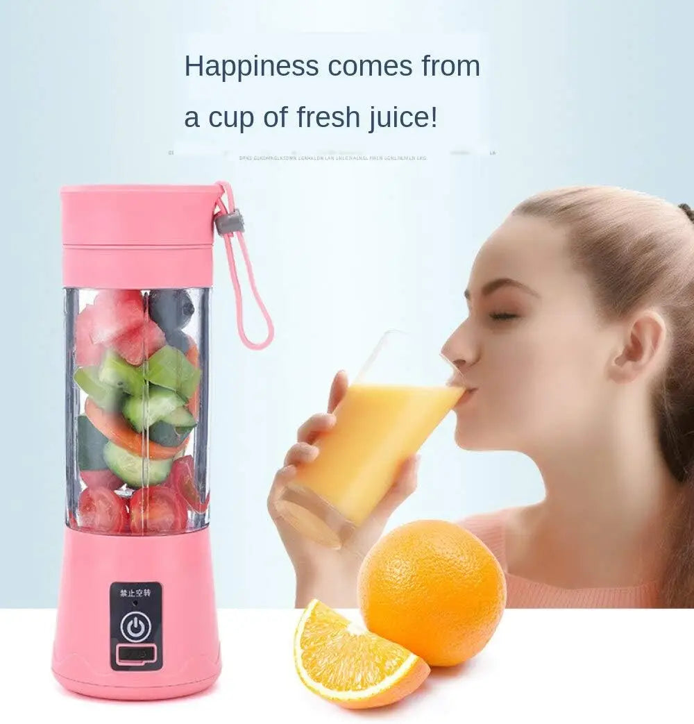 Mini exprimidor eléctrico con carga USB, máquina para batidos y batidos, exprimidor automático de frutas frescas, licuadora de cocina portátil de limón y naranja