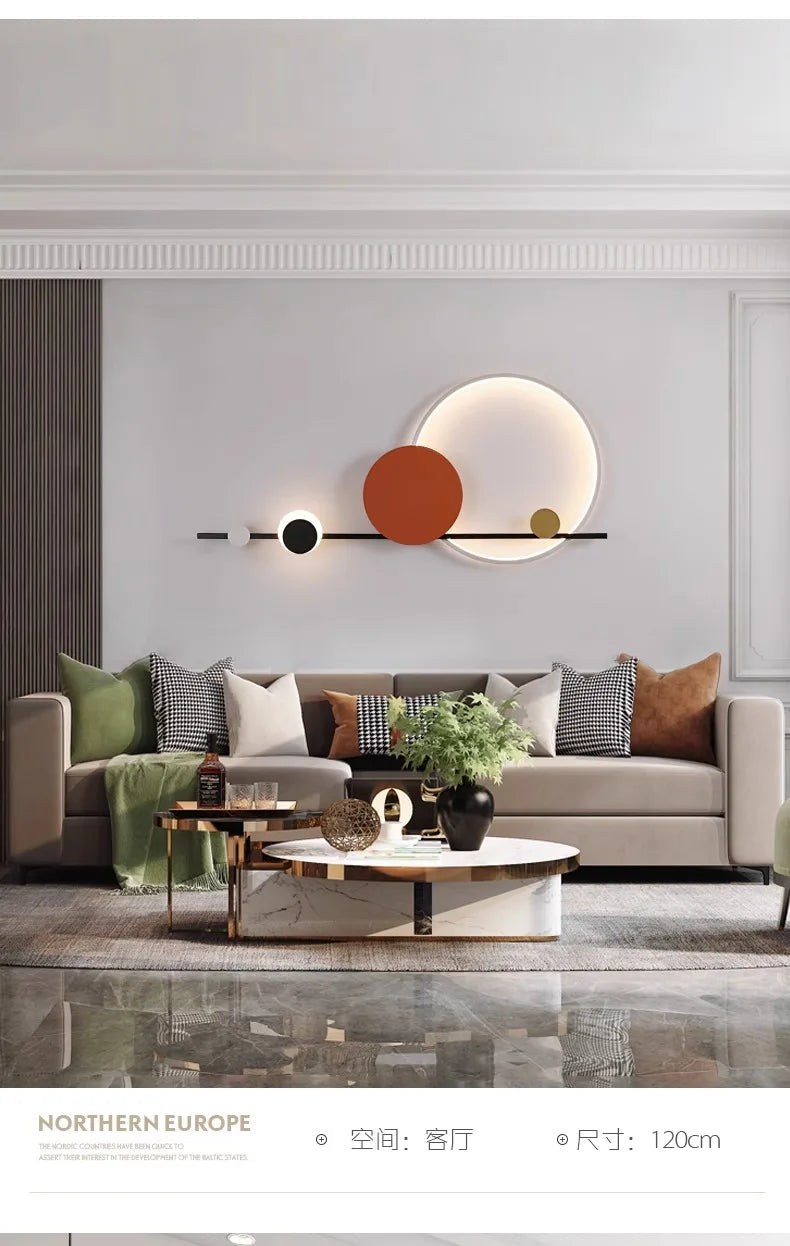 Lámpara LED de pared moderna, ambiente para candelabro de sala de estar, comedor, dormitorio, Hotel, salón, escaleras, pasillo, accesorio de iluminación para decoración del hogar