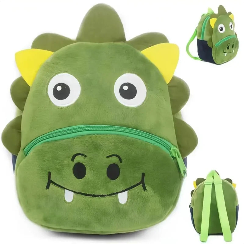 Mochila de felpa con diseño de animal en 3D, mochila de moda para la escuela