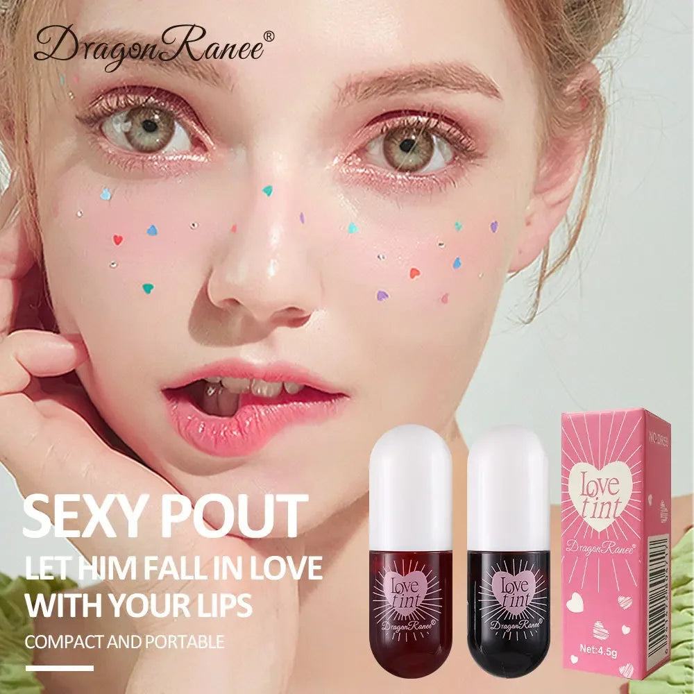 Brillo Labial Efecto Espejo, Hidratante, Larga Duración, Tinte Labial Rojo Sexy con Acabado Brillante, Maquillaje Nutritivo, Lápiz Labial Líquido
