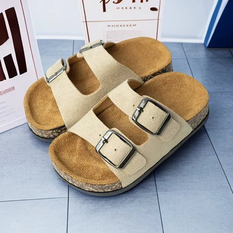 Sandalias Infantiles 2026 para Niñas y Niños, Verano, Nuevo Estilo Coreano, Suela Suave Antideslizante, Versátiles, Elegantes, Punta Abierta, Zapatos de Playa
