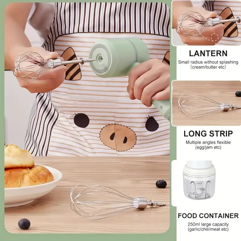 Batidor de huevos de acero inoxidable, batidor de alambre de cocina, batidor de globos, batidor de huevos de leche, batidor de huevos eléctrico de mano