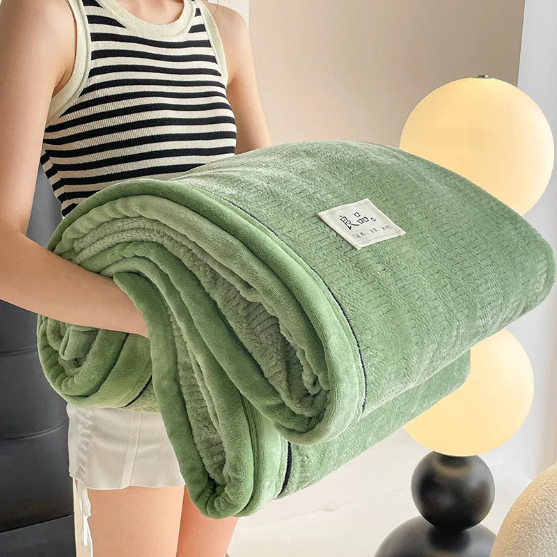 Juego de funda nórdica de terciopelo de leche, edredón sólido de felpa suave y cálido, mantas gruesas, ropa de cama para el hogar, invierno, 150x200cm, 3 uds.