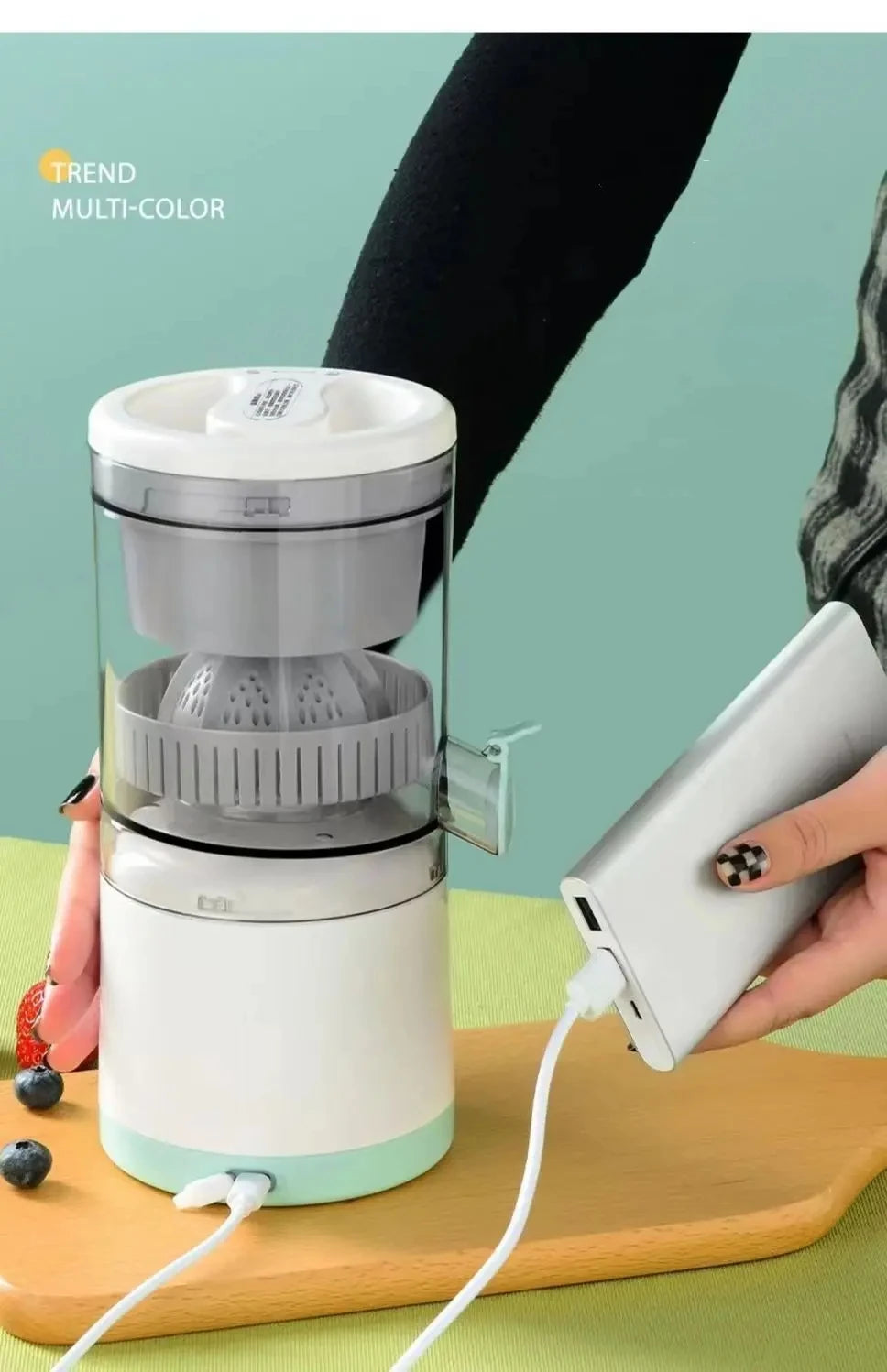 Exprimidor eléctrico de frutas de acero inoxidable, máquina de jugo de naranja, herramientas de cocina para el hogar