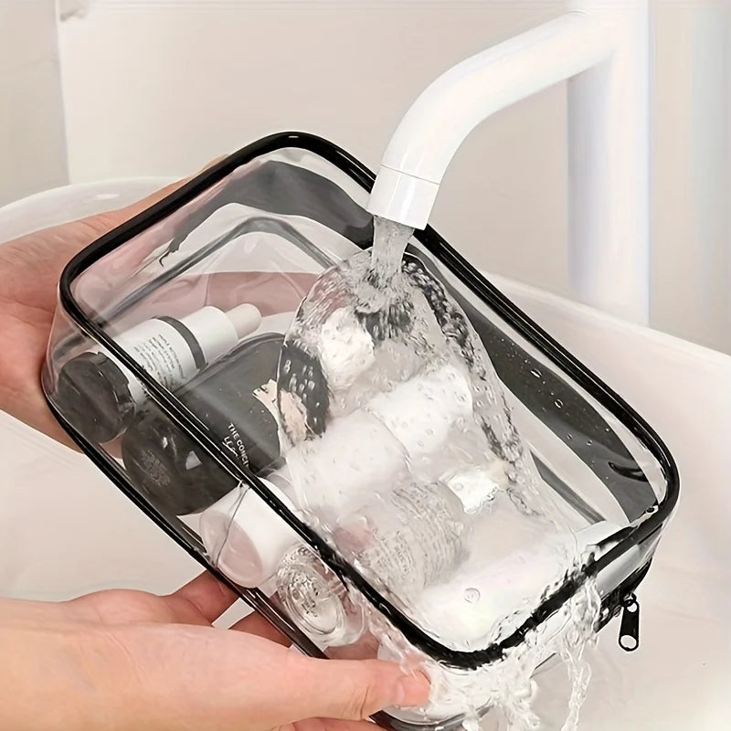 Bolsa de Cosméticos y Medicamentos para Mujer, Gran Capacidad, Organizador de Viaje, Fácil de Limpiar, Bolsa de Aseo para Uso Diario y Viajes