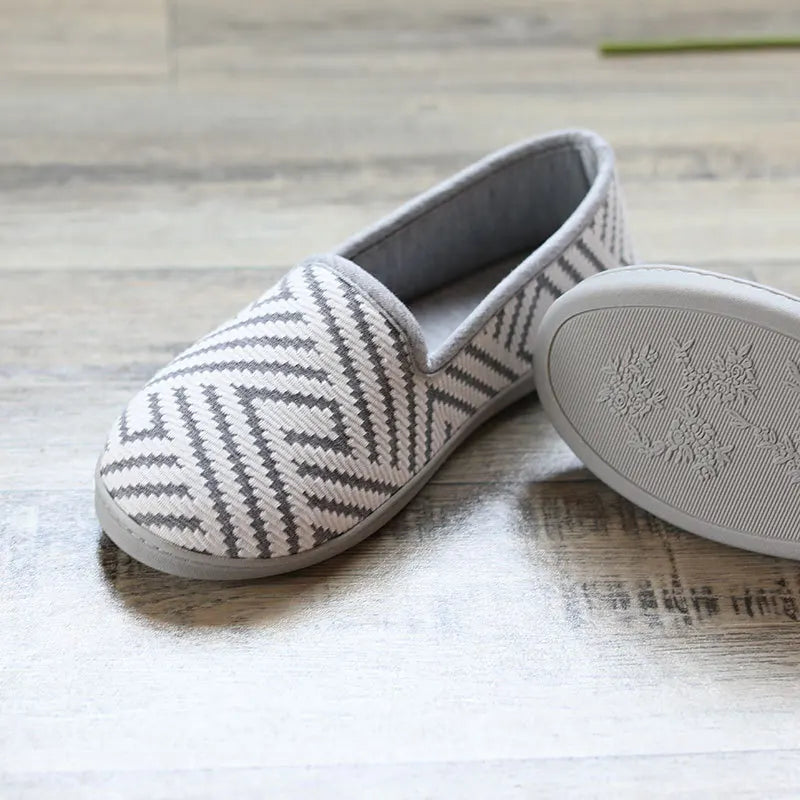 Nuevas Pantuflas Térmicas Antideslizantes para Mujer, Primavera-Otoño 2026, Pantuflas de Interior Tejidas, Suela Suave, Zapatos para Casa