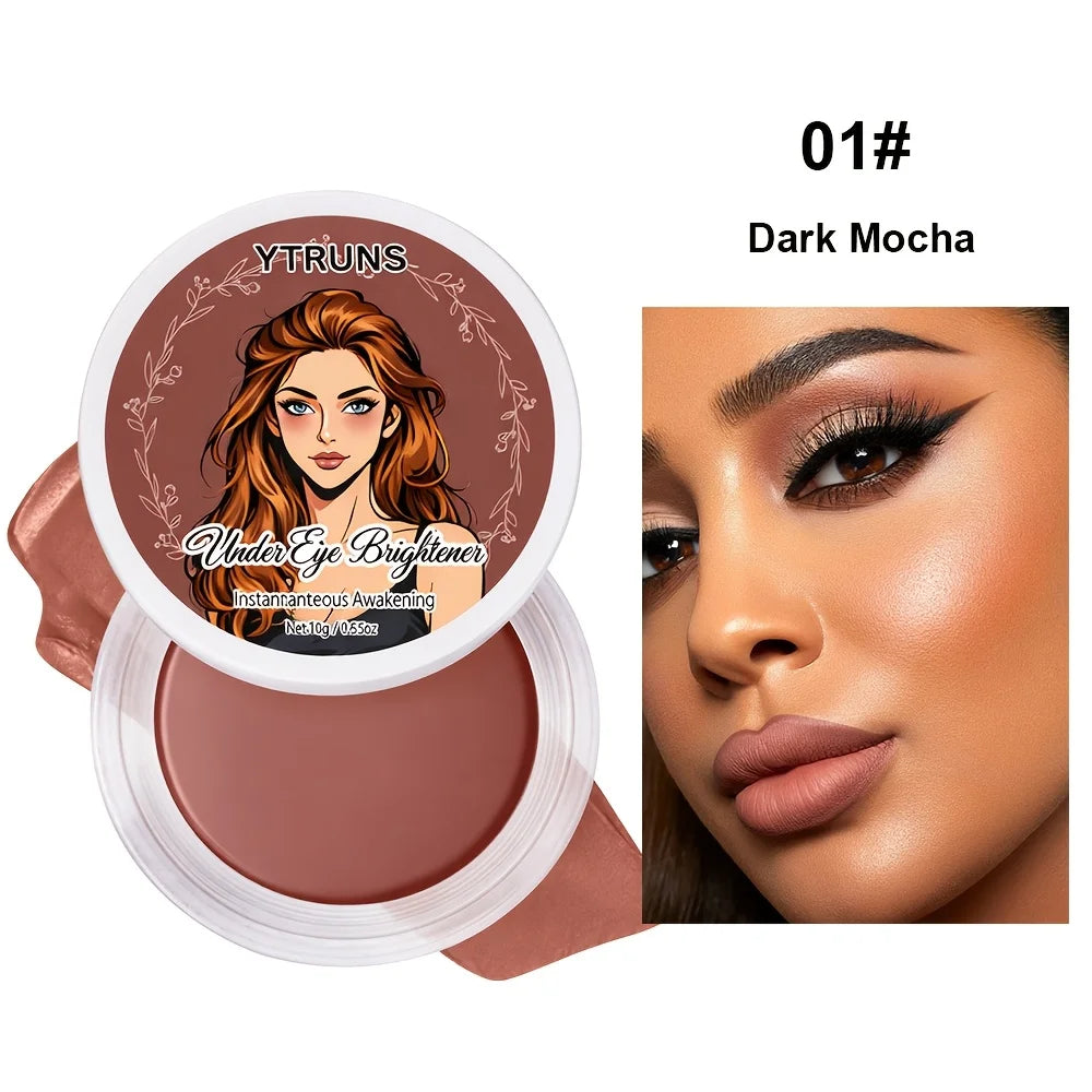 Crema Correctora para Ojos, Maquillaje Ligero de Textura Suave, Corrector de Ojos con Acabado de Tono Natural, 3 Tonos