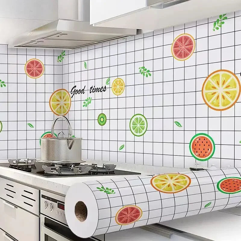 Papel tapiz adhesivo de pared de 80cm de ancho, lámina impermeable a prueba de aceite, pegatina decorativa de mármol, papel decorativo para renovación de baño y cocina