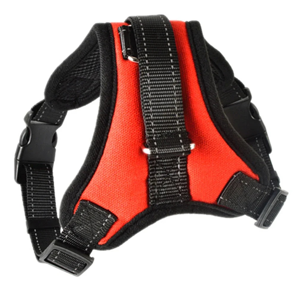 Arnés ajustable para perros y gatos con correa reflectante y transpirable para perros pequeños y grandes, chaleco, suministros para mascotas