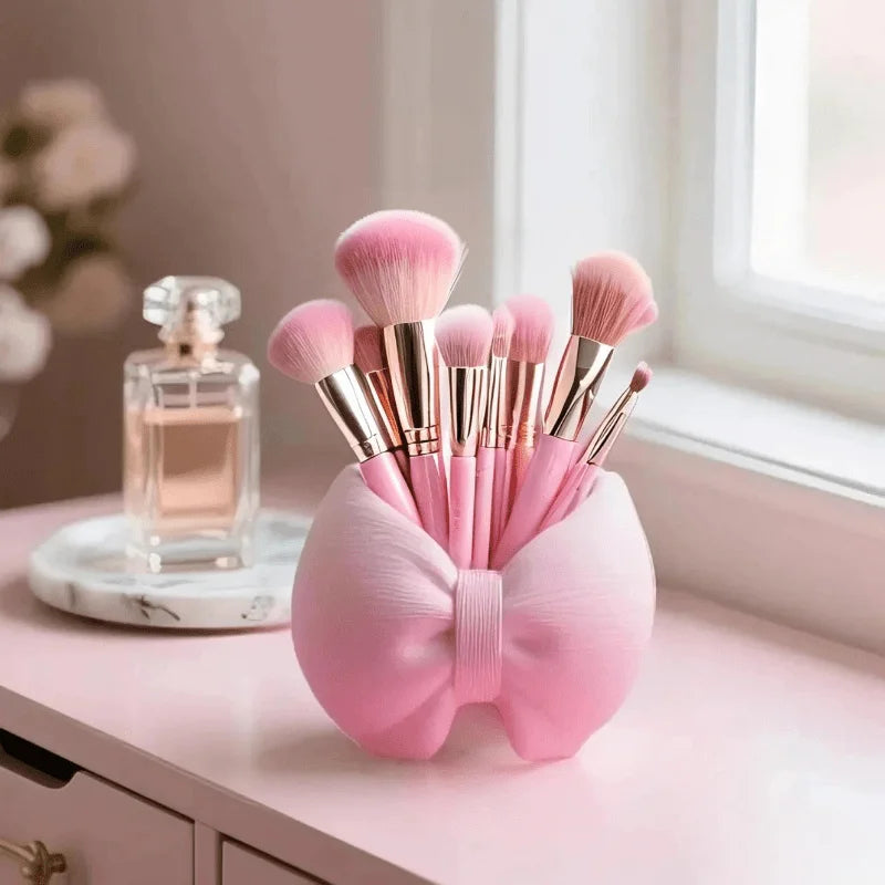 Modelo con Molde de Silicona 3D con Diseño de Lazo. Muy adecuado para hacer manualidades con resina epoxi, soporte para brochas de maquillaje, tanque de almacenamiento, F