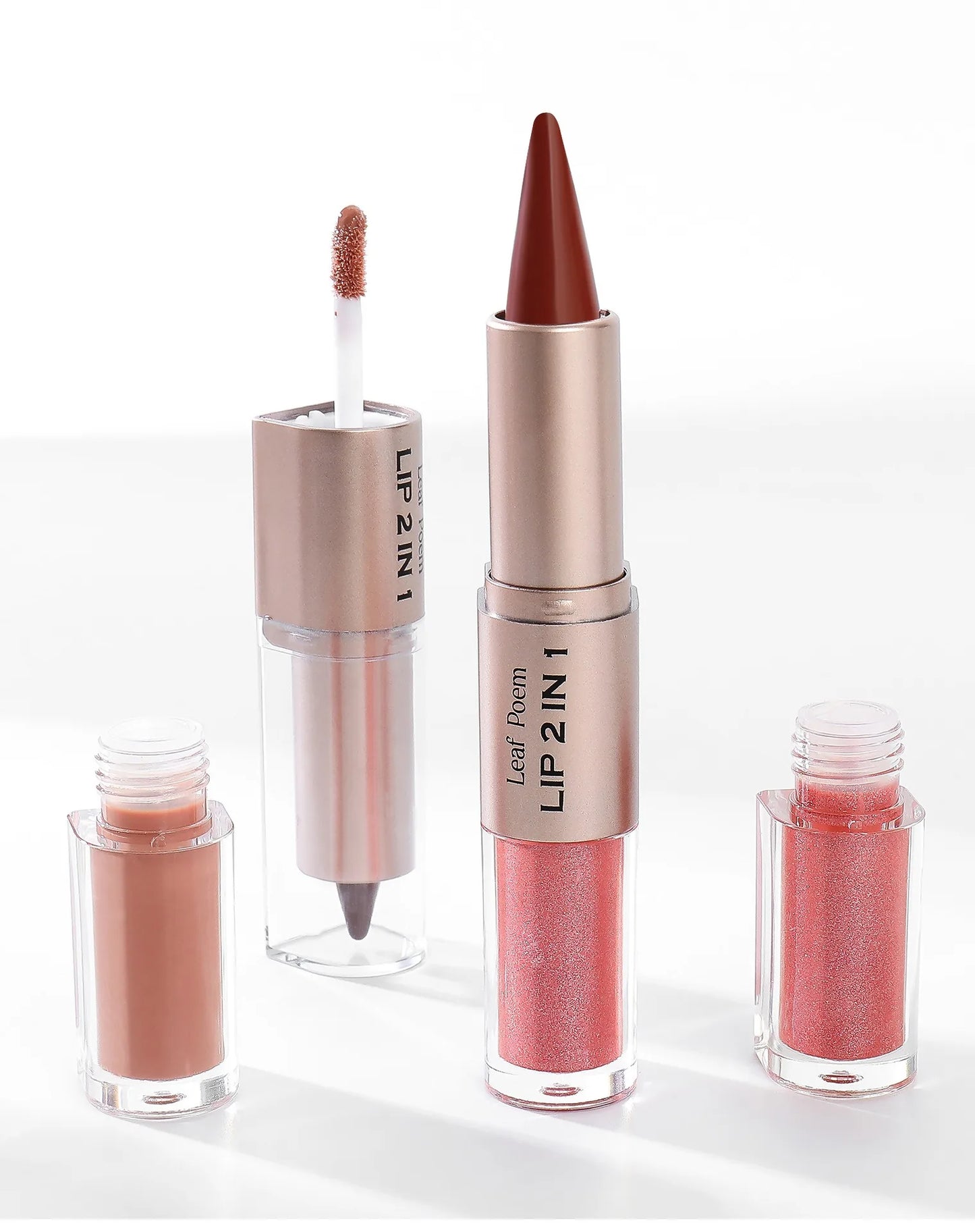 Maquillaje de Labios 2 en 1 Color Rosa Ciruela Oscuro, Delineador de Labios Mate, Brillo Labial Voluminizador con Efecto Espejo, Contorno de Labios Resistente al Agua, Maquillaje No Pegajoso