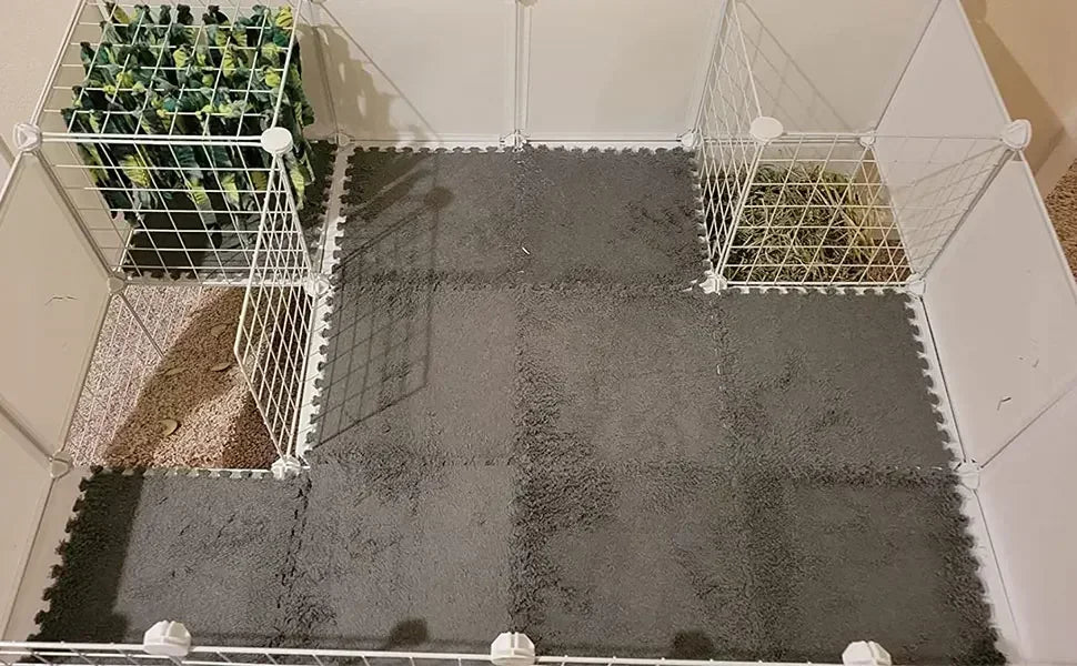Forro para jaula de conejillo de indias, estera de cama antideslizante impermeable, almohadilla altamente absorbente para orinar, artículos para mascotas pequeñas, 4/10 piezas