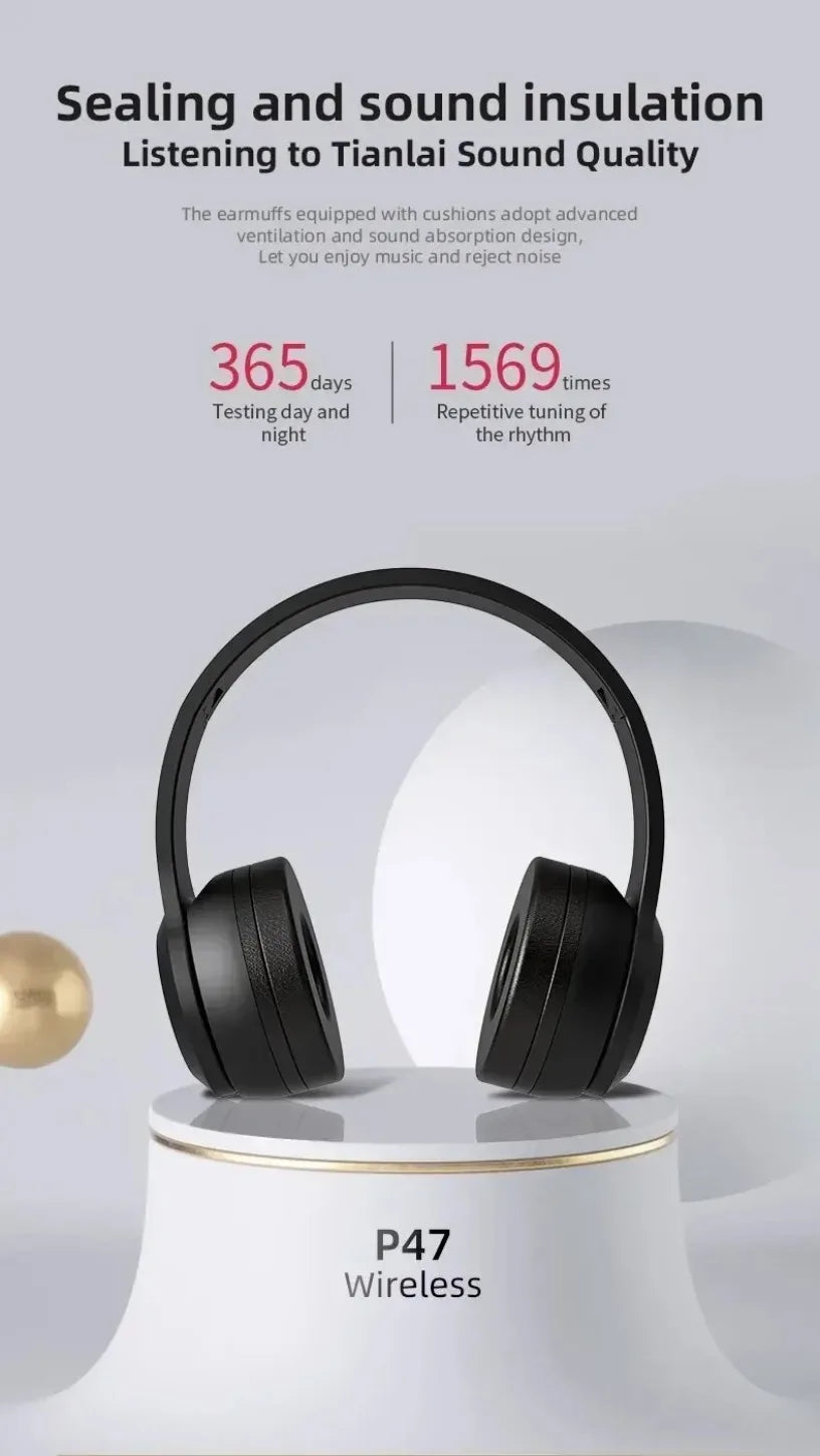 Auriculares Bluetooth Inalámbricos Plegables