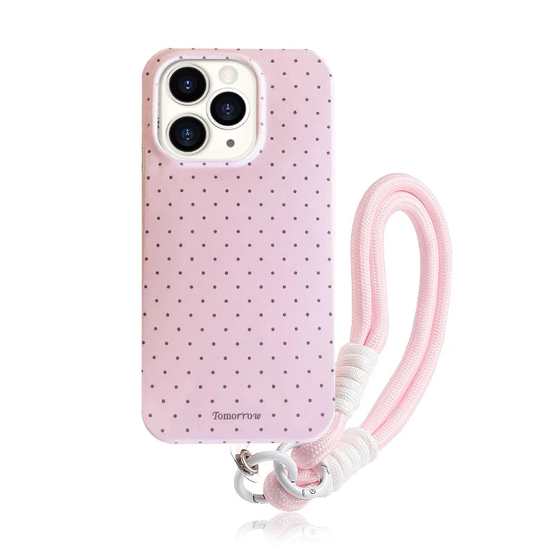 Funda de teléfono móvil pequeña y fresca de lunares INS para iPhone 17 16 15 14 13 12 Pro Max 11 funda ultrafina a prueba de golpes para iPhone Air