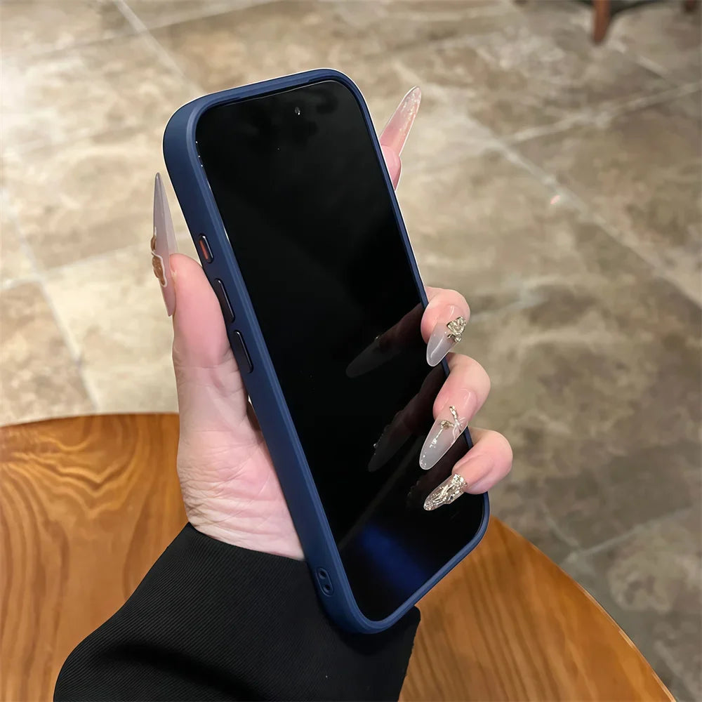 Funda Transparente de Silicona de Lujo con Bordes Suaves para iPhone 17, 17 Pro, 17 Pro Max, Resistente a Impactos, con Panel Trasero Rígido