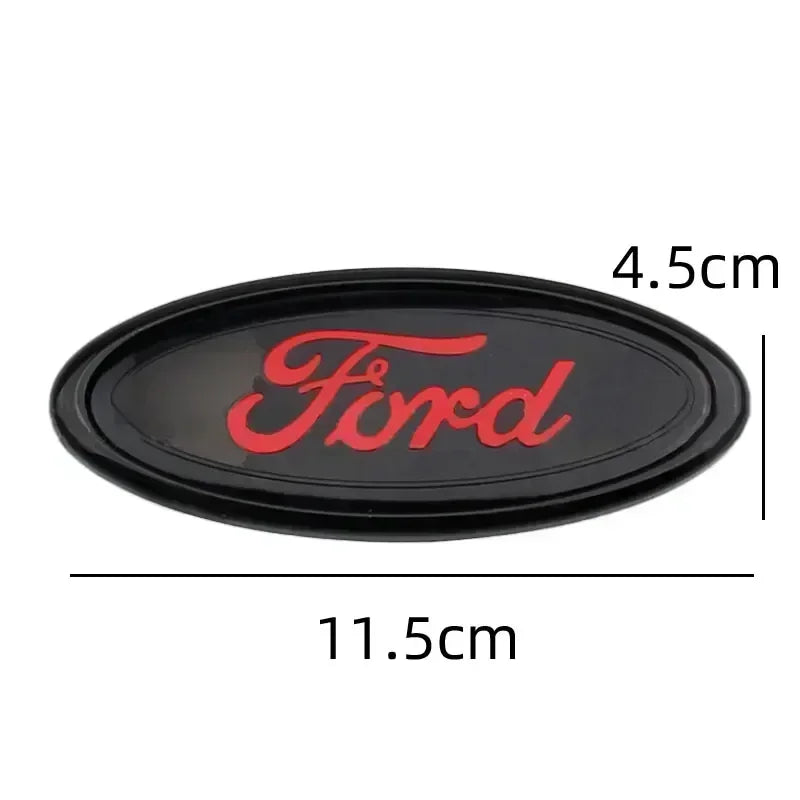 Emblema de coche ABS de 115x45mm para capó delantero y trasero, accesorios para Focus, Fiesta, Mondeo, F150, Ranger, Fusion, Kuga