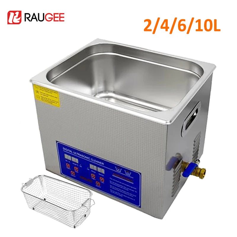 Limpiador ultrasónico de 3L, 6L, 10L, 2L, lavadora por ultrasonido, baño de lavado con calefacción ultrasónica, limpiador ultrasónico comercial para el hogar