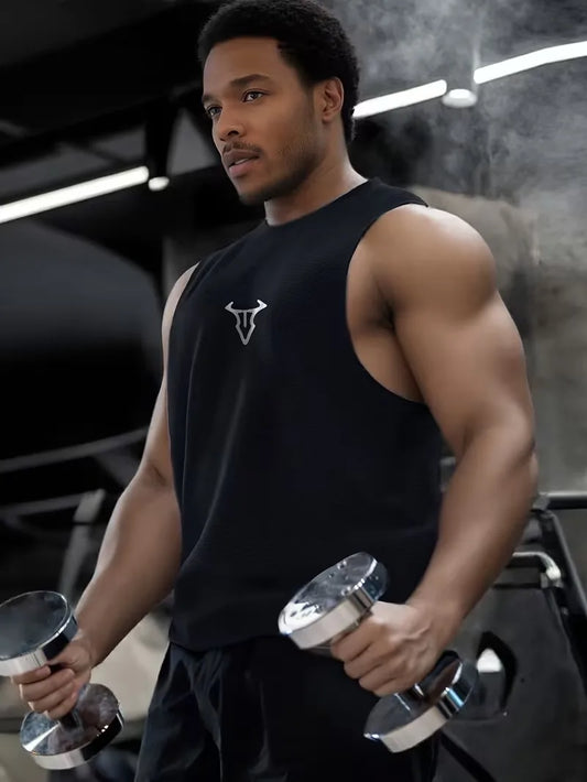 Camiseta sin mangas para gimnasio, culturismo, entrenamiento muscular, camisetas sin mangas transpirables de secado rápido para verano, camisetas deportivas para correr y Fitness para hombre