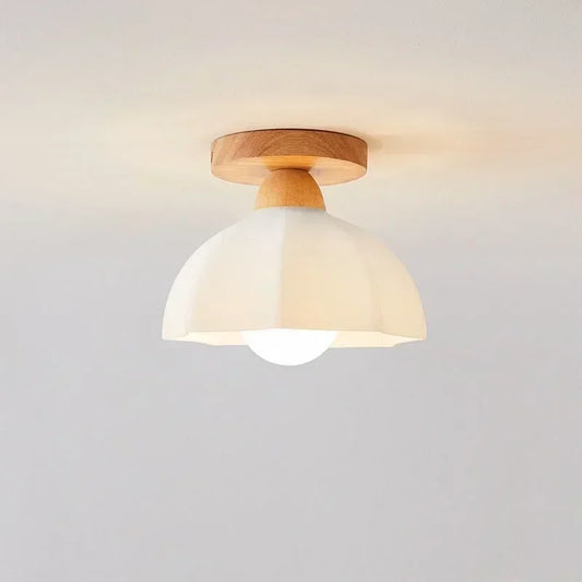 Lámpara de techo de troncos nórdica, porche, guardarropa, ventanal, salón, balcón, lámpara de madera japonesa, lámpara de entrada para pasillo