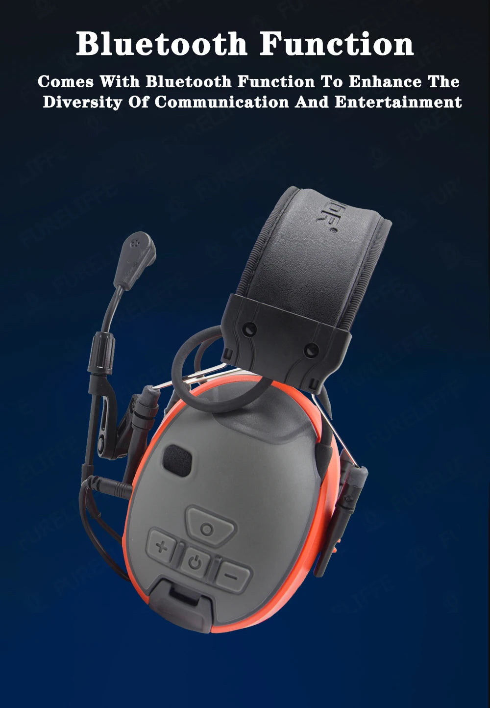 EARMOR-auriculares electrónicos C51 con Bluetooth 5,3, dispositivo de comunicación táctico con cancelación de ruido, orejeras de fábrica