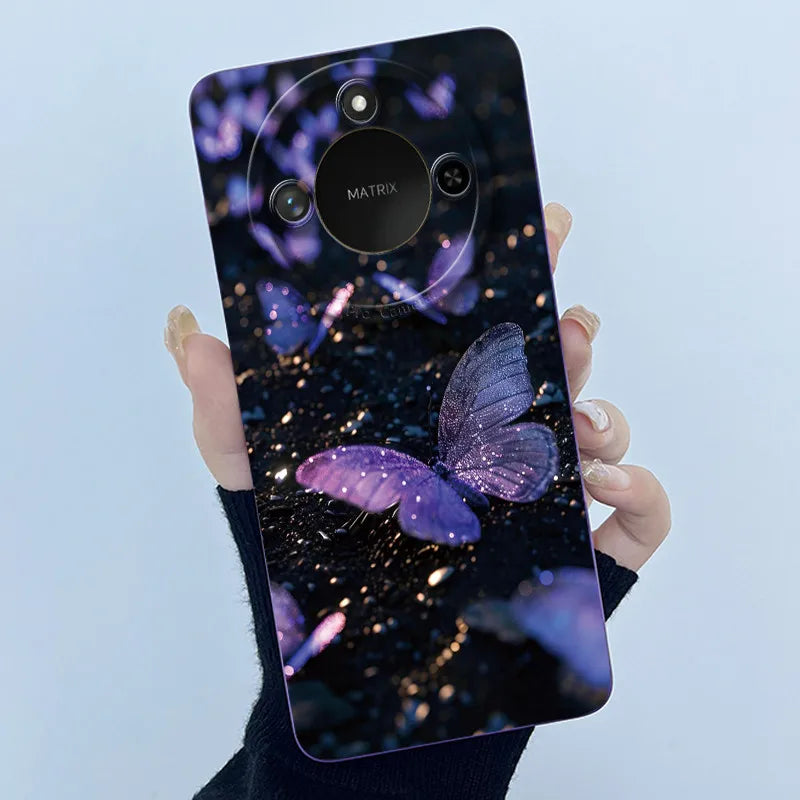 Para Honor X9C Funda de teléfono inteligente X9cSmart Funda de silicona suave dulce moda pintada dibujos animados niños niñas encantadora Funda trasera estampada
