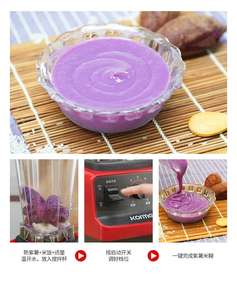 Licuadora Doméstica, Máquina para Leche de Soja, Máquina Trituradora de Gran Potencia, Máquina Comercial para Granizados, Máquina Auxiliar para Alimentos, Máquina para Jugos